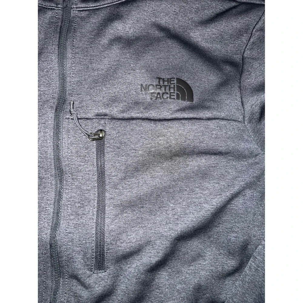 The North Face WindWall Jacket Mens L Gray Excellent Full Zip Softshell Fleece